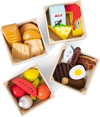 Melissa & Doug Kjøkkenleker Mat Med 4 Esker