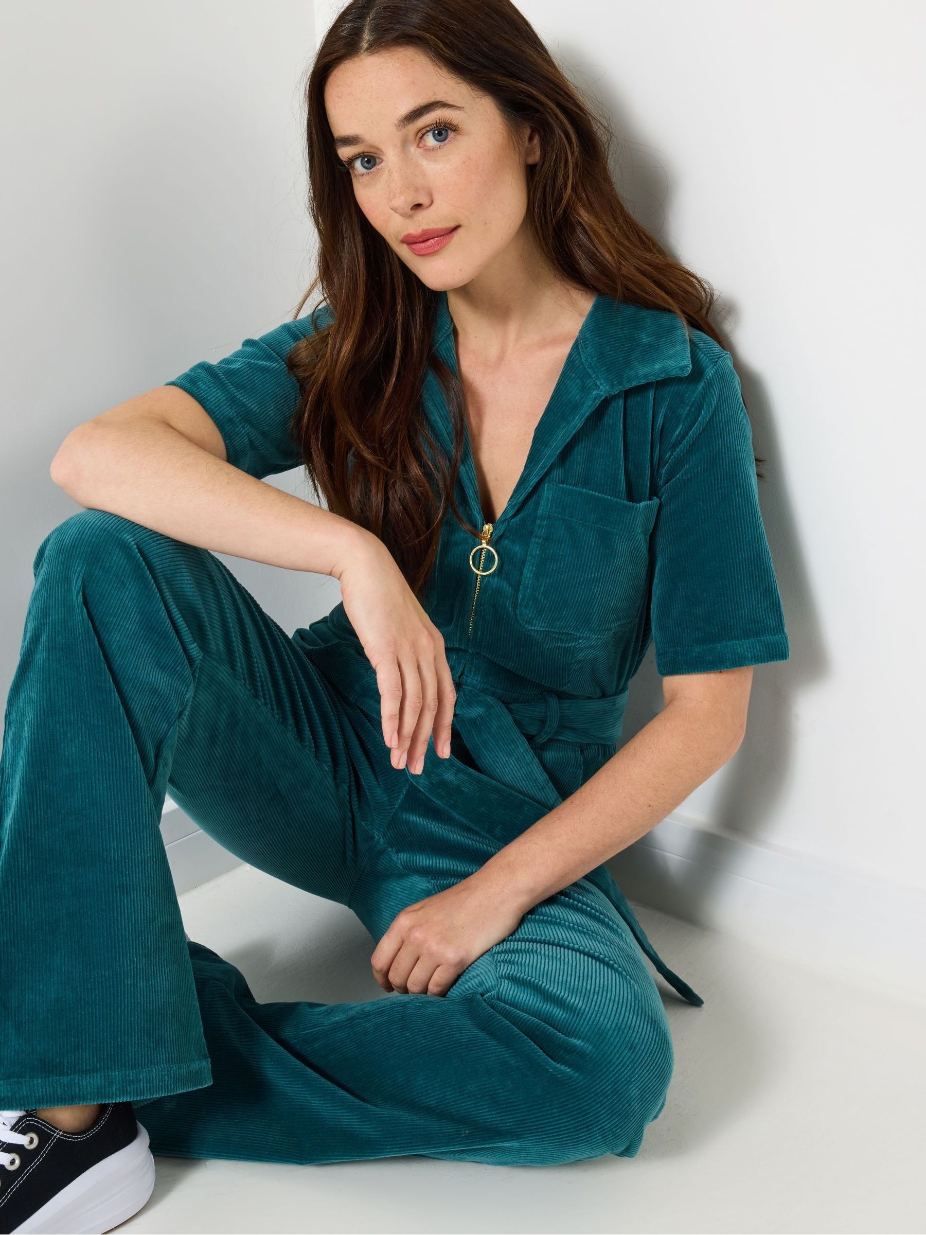Joe Browns Belted Bootcut Cord Jumpsuit