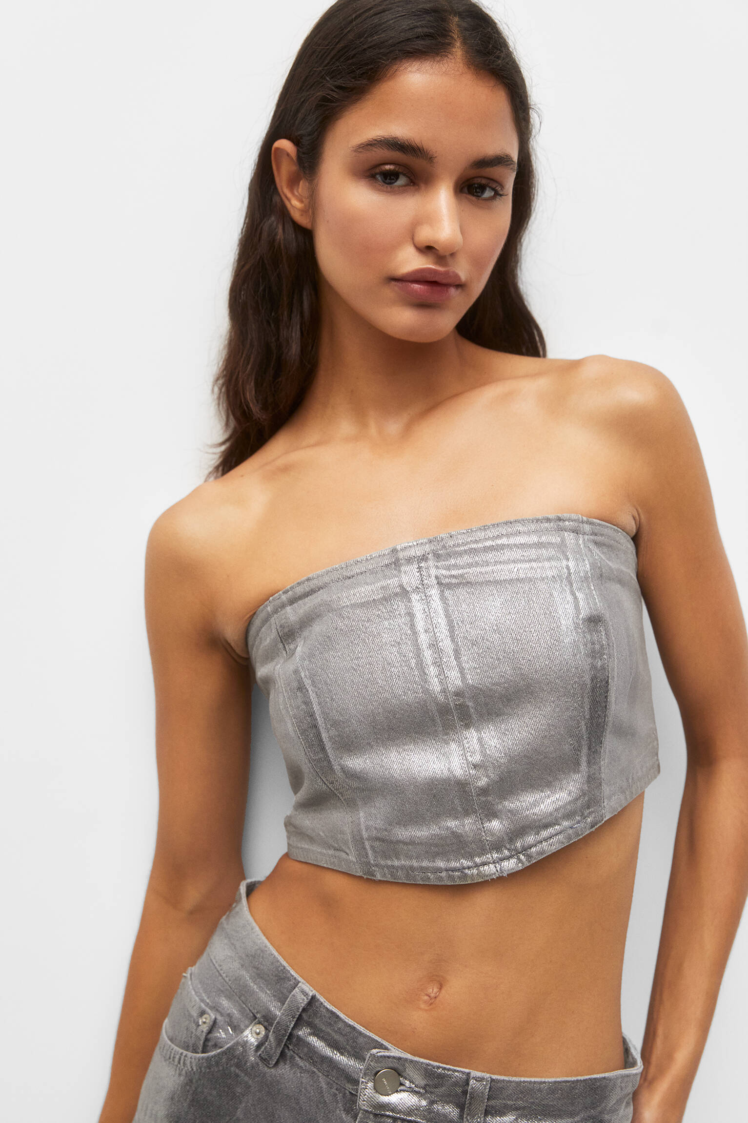 CORSET METÁLICO - CINZA