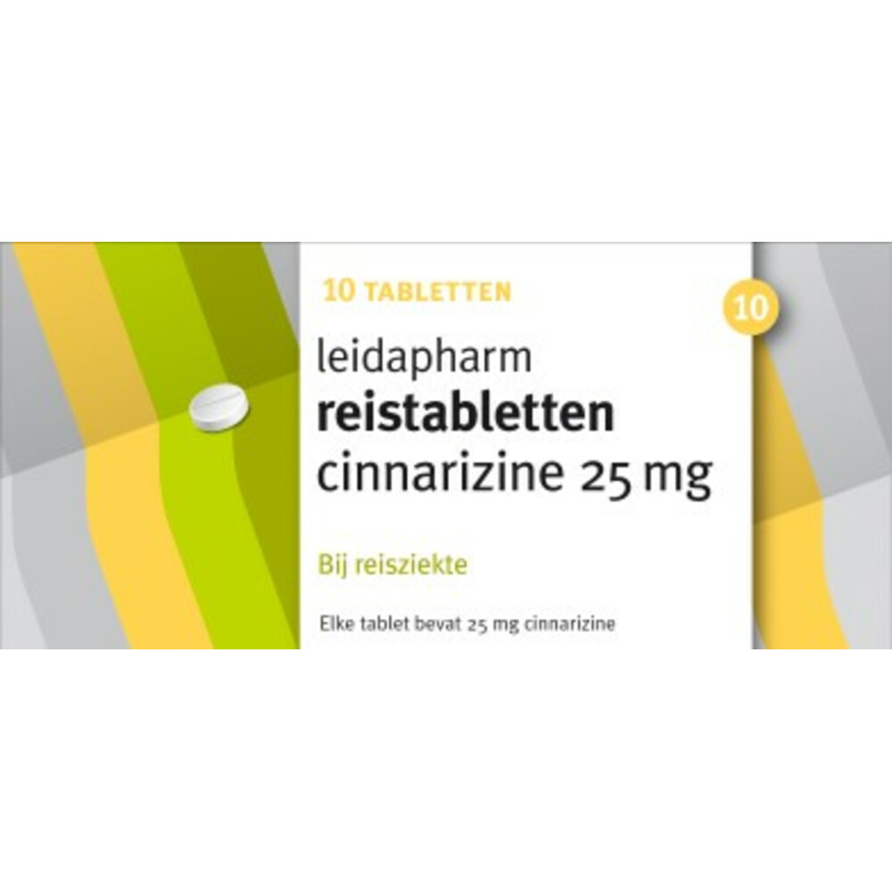 Leidapharm Reistabletten Cinnarizine 25 mg10 tabletten