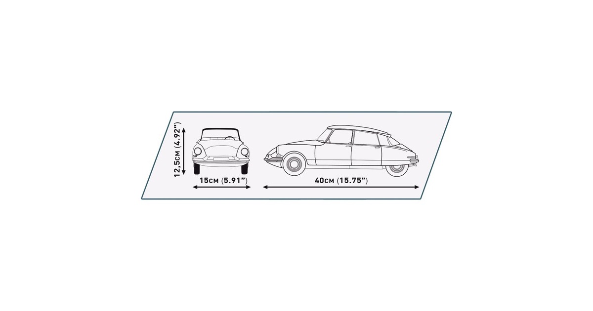 COBICitroen DS 19 1956 - Executive Edition Constructiespeelgoed  (Schaal 1:12)