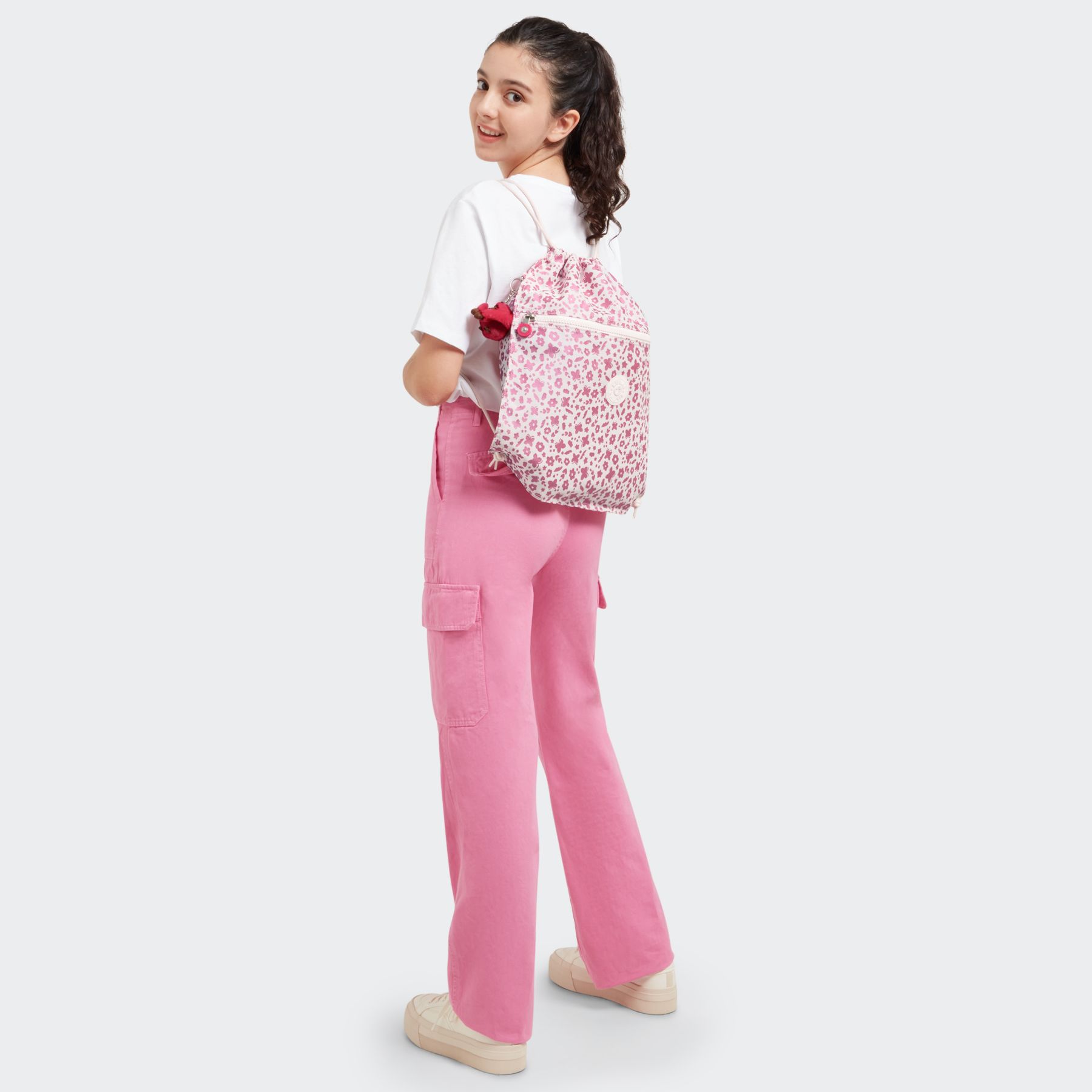 SUPERTABOO Sac moyen avec cordon de serrage - Magic Floral