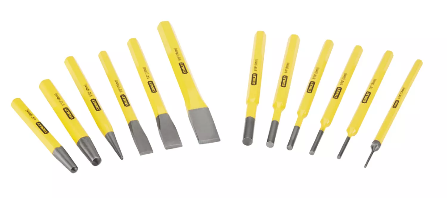 Stanley 4-18-299 12-delig Koudbeitel en drevel set