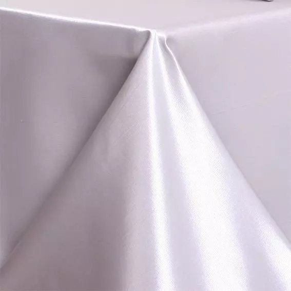 Nappe de Noël rectangulaire (140 x 240 cm) Satin Argent