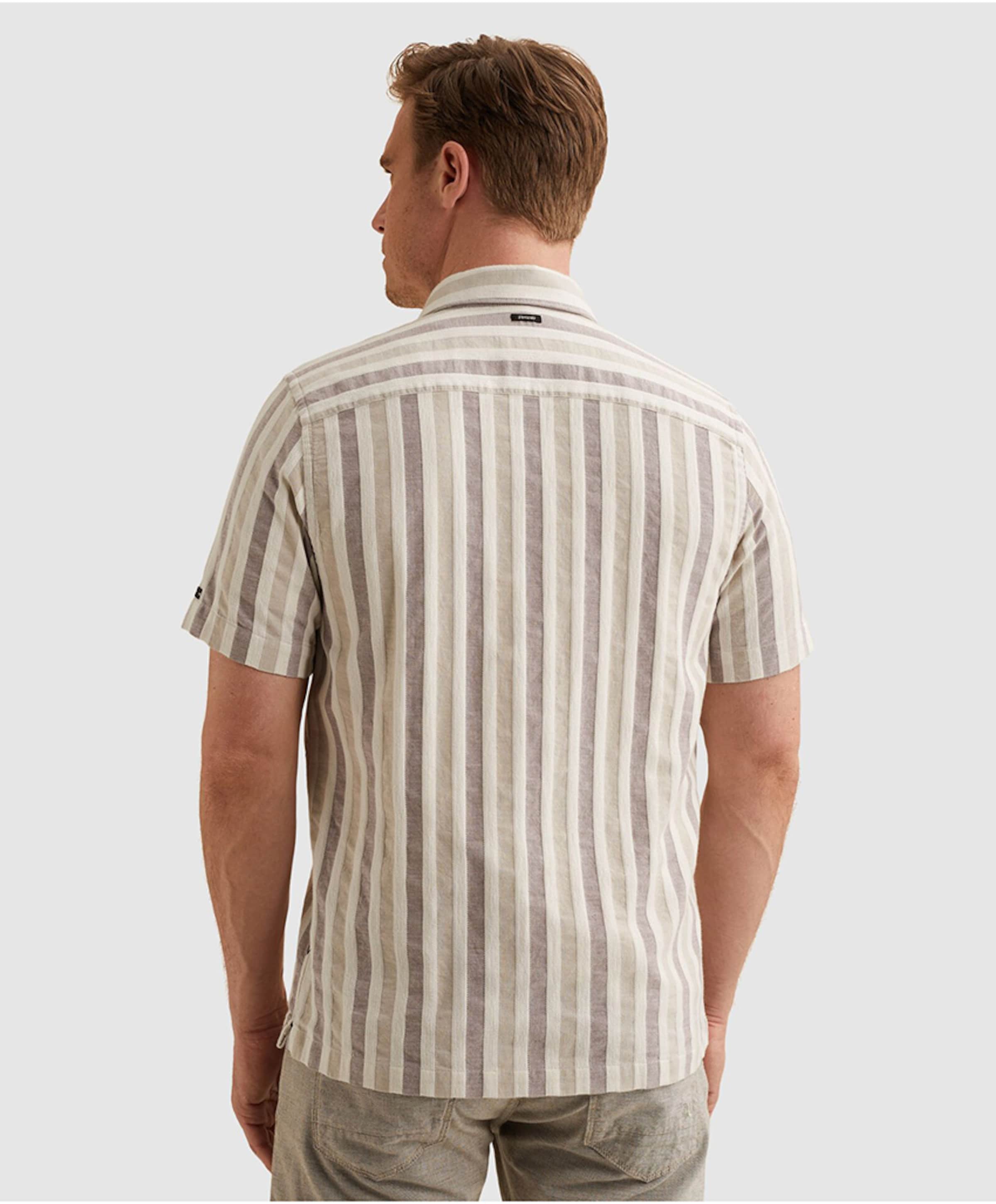 Vanguard Heren overhemd korte mouw bordeaux