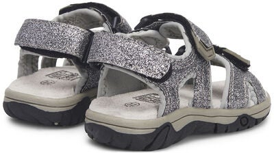 Little Champs Race Glitter Sandaler, Silver