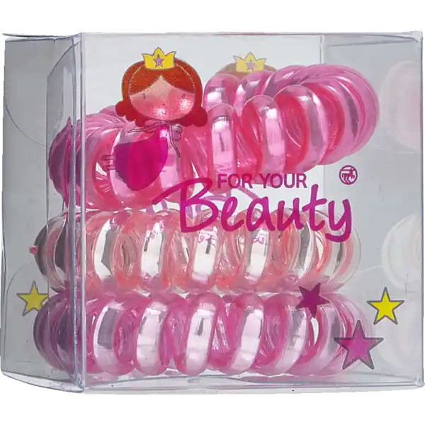FOR YOUR BEAUTY SPIRALZOPFGUMMI BOX KIDS BUNT 3 STÜCK