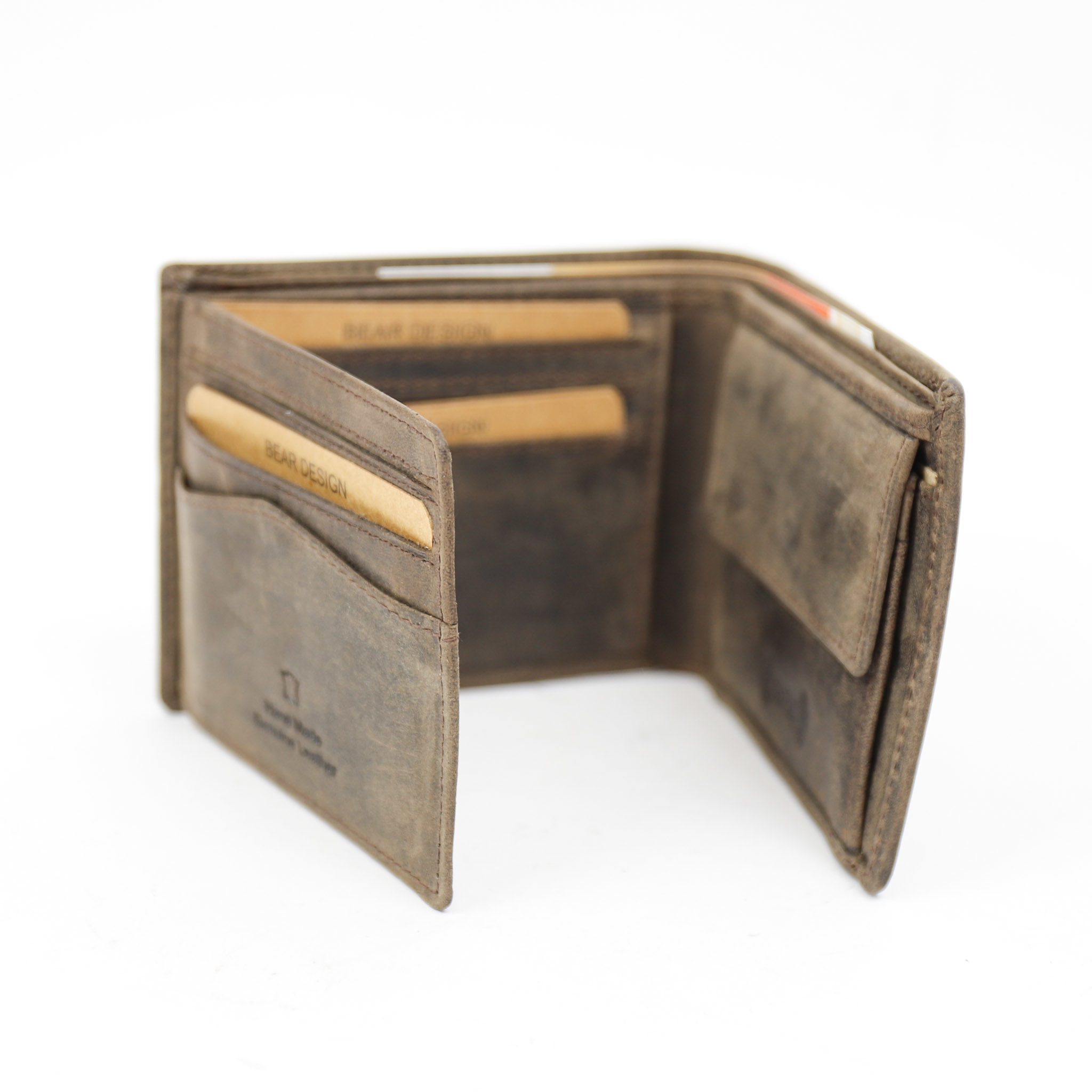 Bear Design Dark Nature Heren Billfold Joep Bruin RFID HD7208