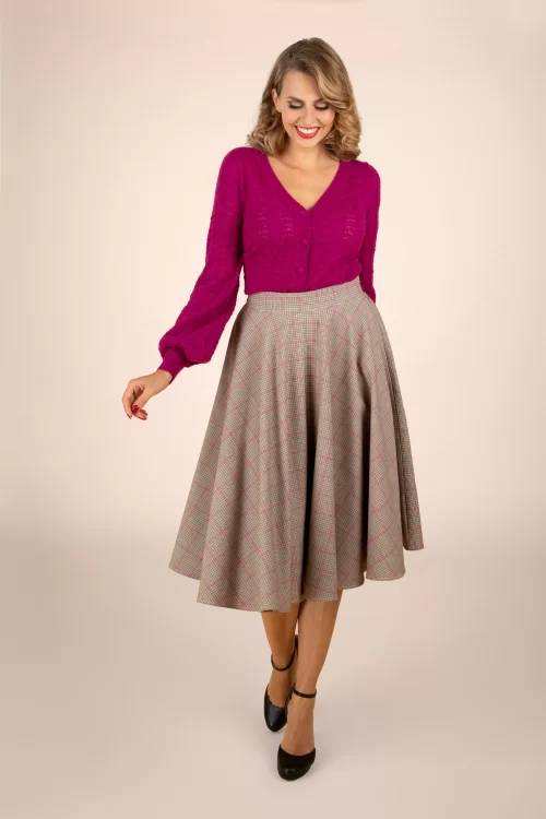 Banned Retro Check Please swing rok in roze