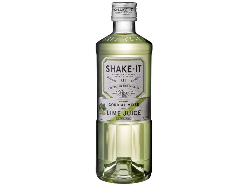 SHAKE-IT Lime Juice Cordial Mixer 1 Stück x 0.5 l Dänischer Mixer mit Limettenaroma