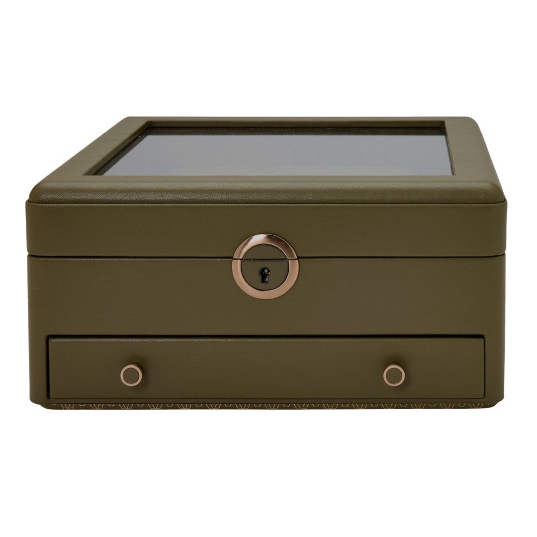 Wolf 1834 Earth Uhren- und Schmuckbox Olive