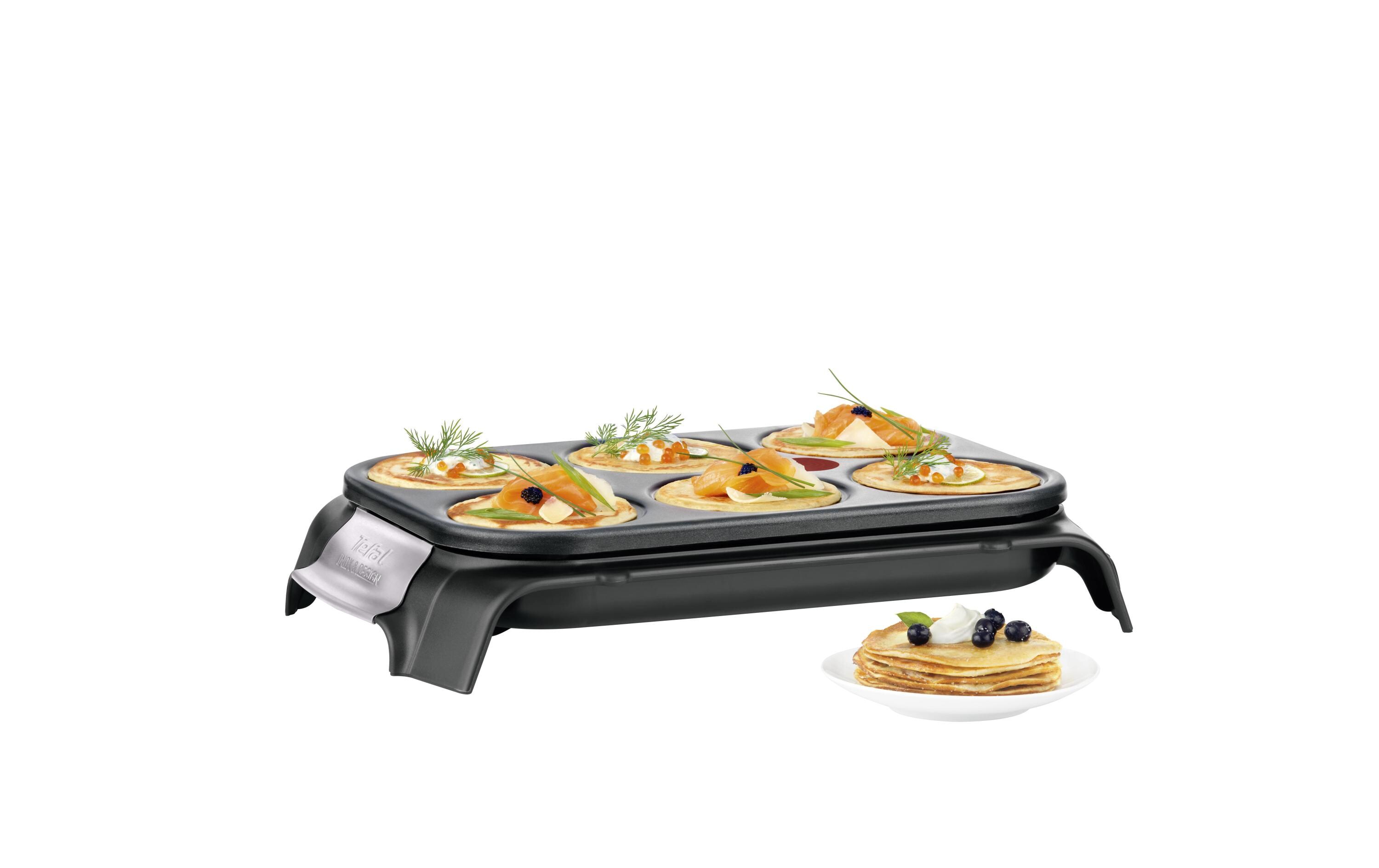 Crêpe Maker Party PY5588Crêpe-Herd für 6 Mini-Crèpes