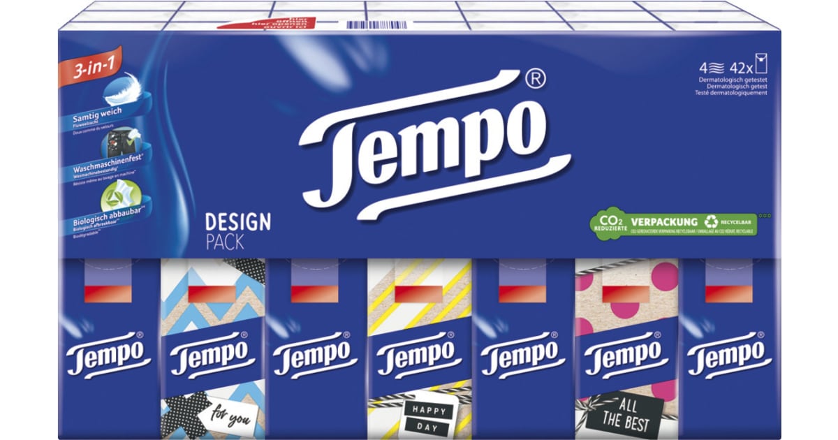 TEMPO Taschentücher Classic 42x 10 Stück 4-lagig