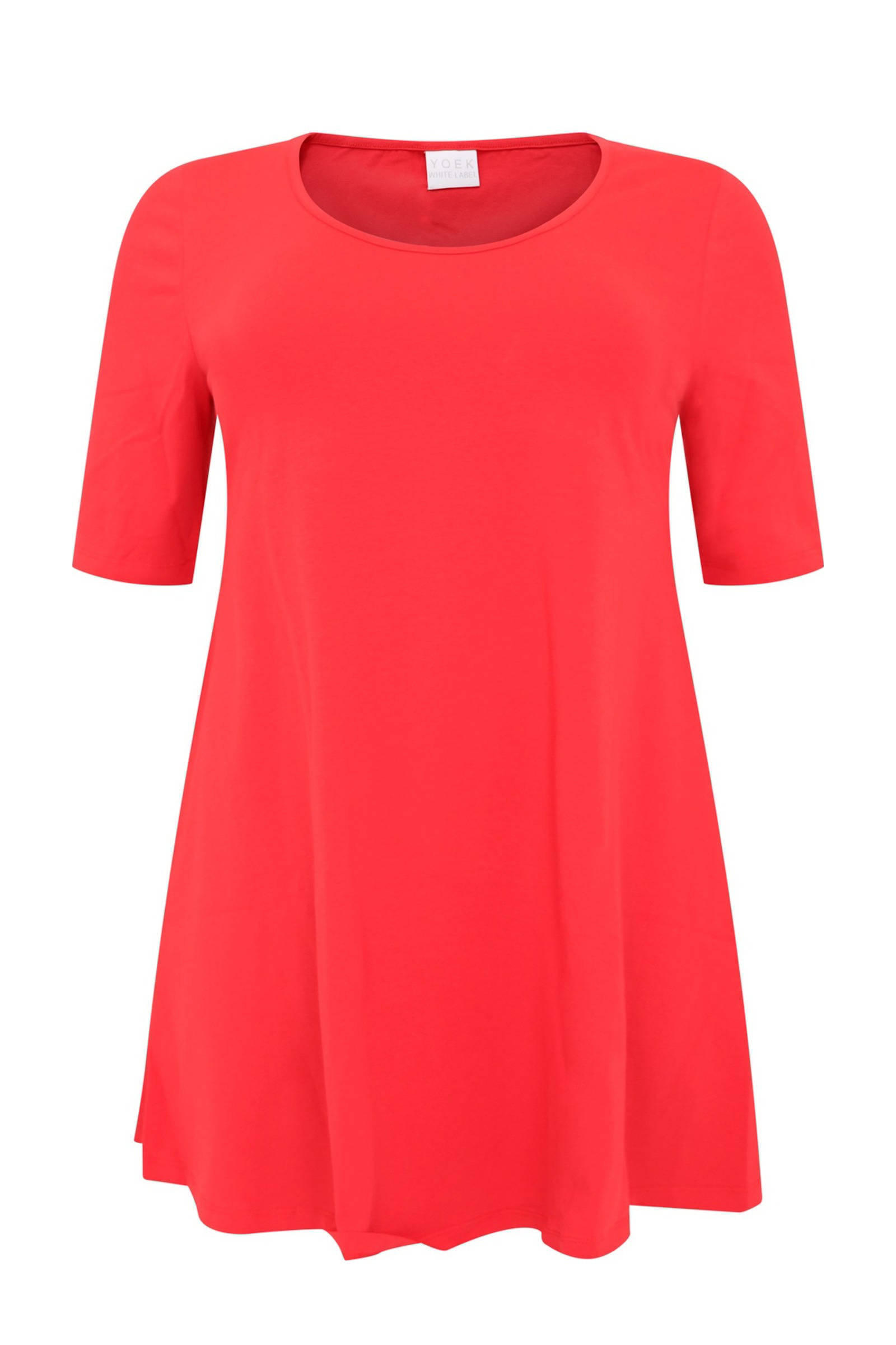 YOEK tuniek rood ORGANIC COTTON