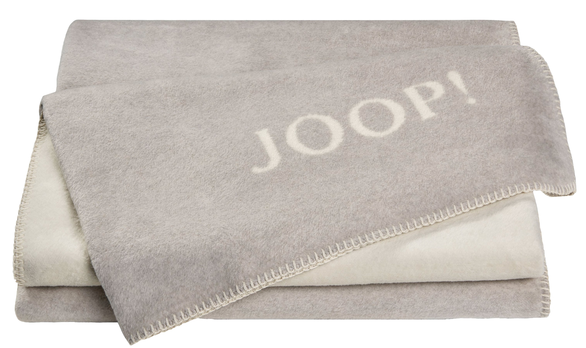 JOOP! Wohndecke UNI DOUBLEFACE 150 x 200 cm rauch/ecru