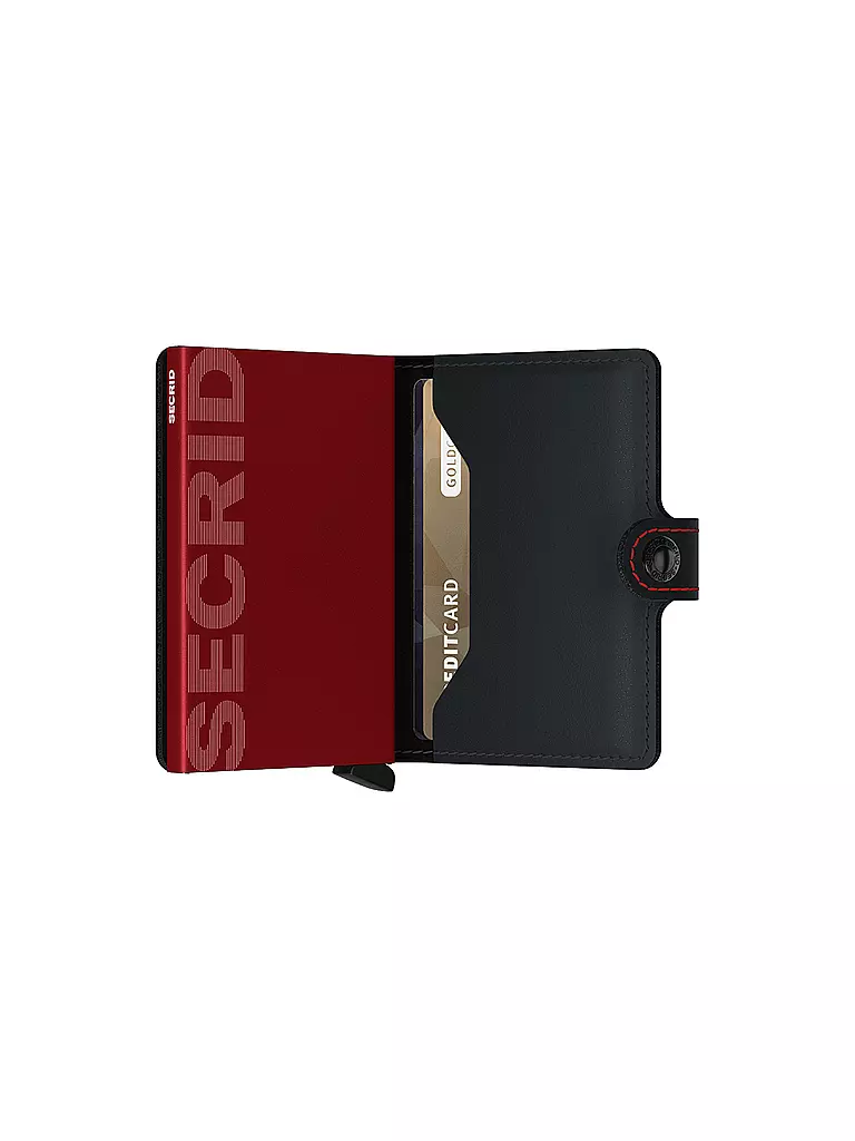 SECRID Geldbörse - Miniwallet Matte mini Black/Red schwarz
