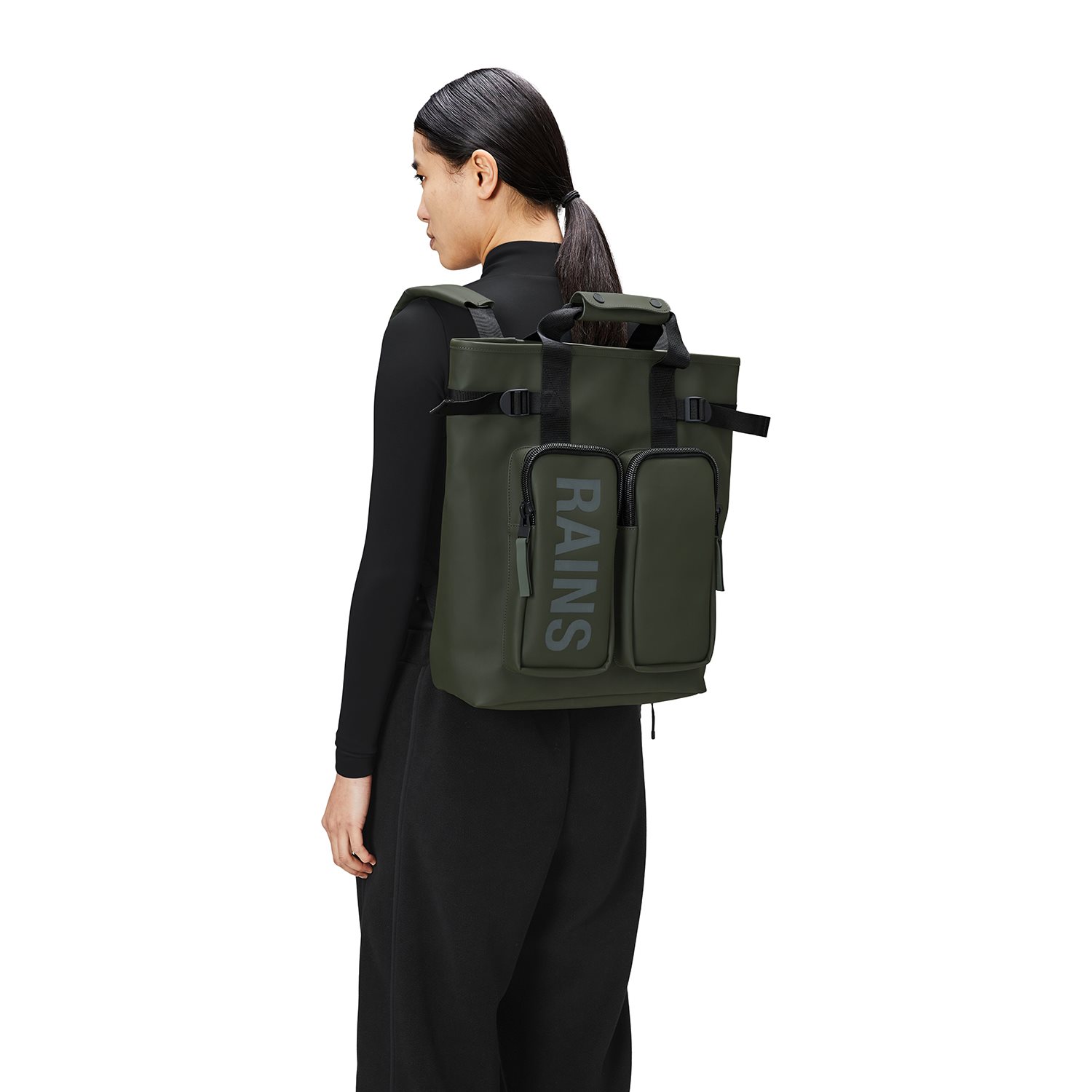 Rains Texel Tote Backpack W3 green