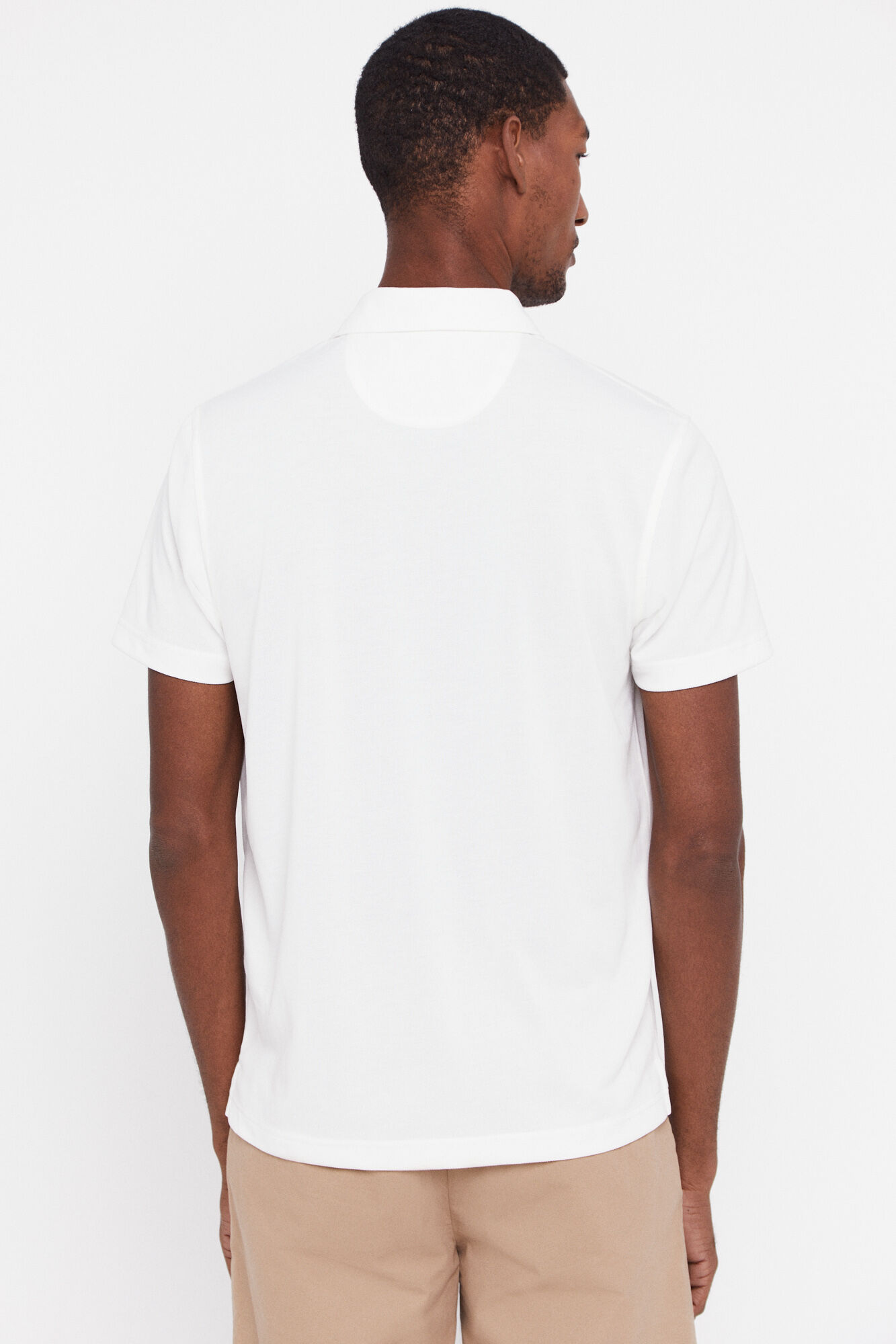 Camisa polo Coolmax - Branca
