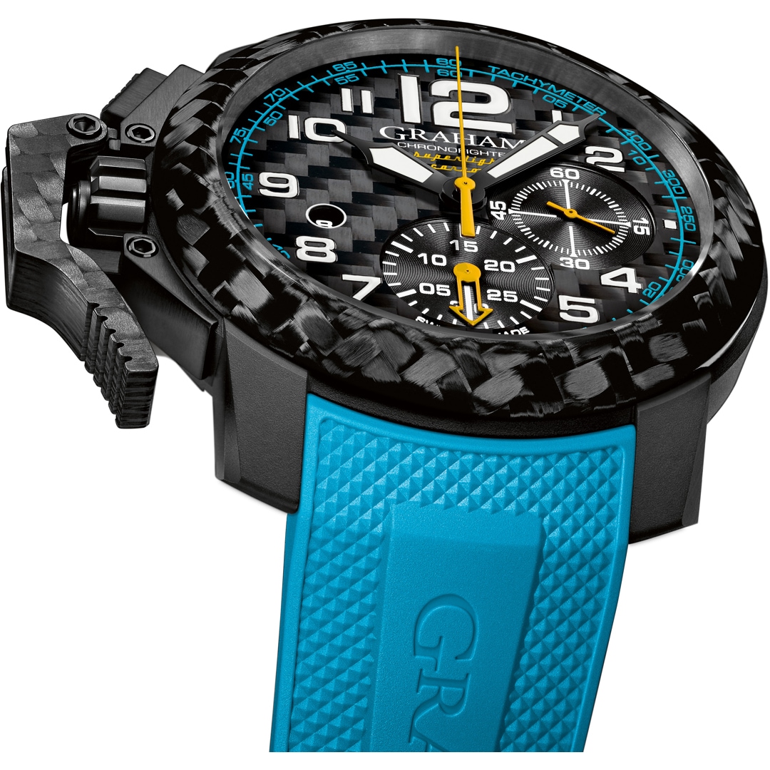 Graham Chronofighter Superlight Carbon Blue