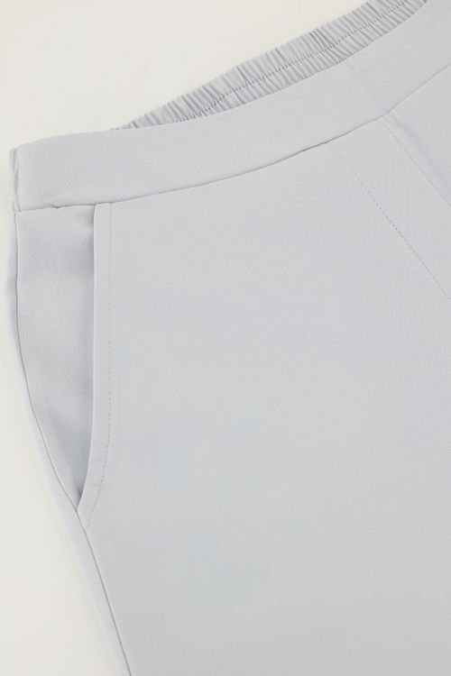 Lichtblauwe pantalon met elastiek