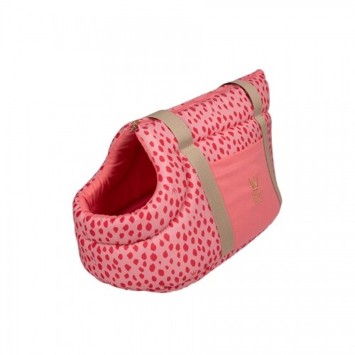 Bolsa rosa para transportar cães