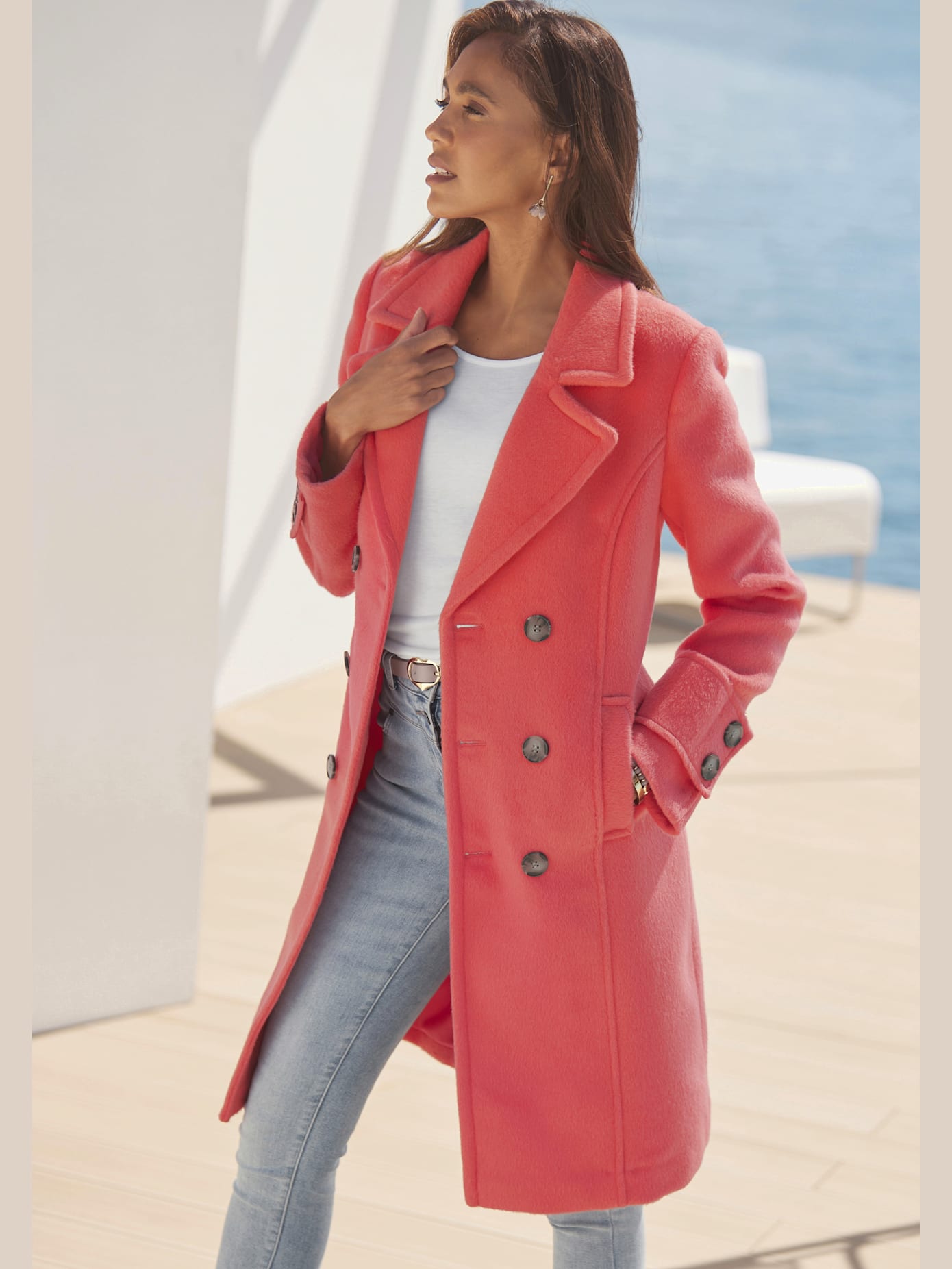 Manteau avec col à revers