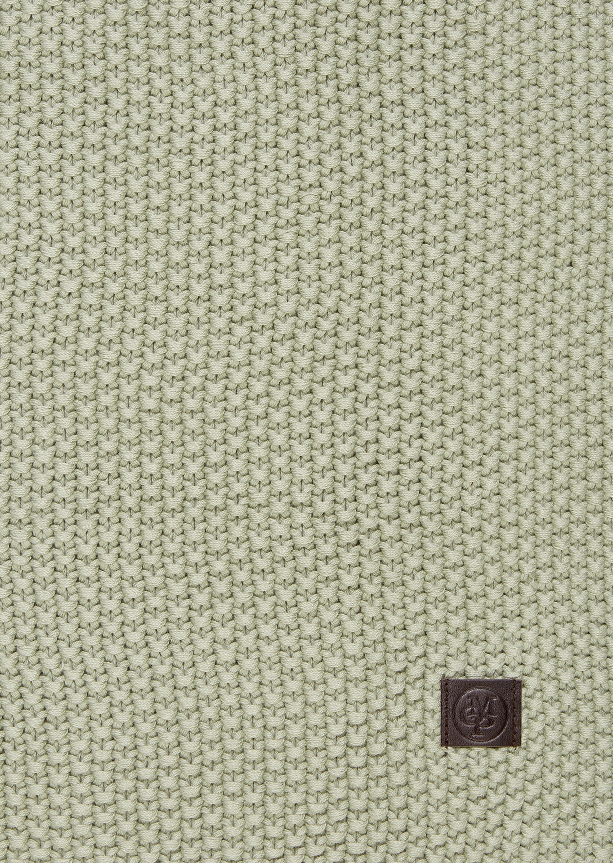 Plaid Modell NORDIC KNIT aus reiner Bio-Baumwolle