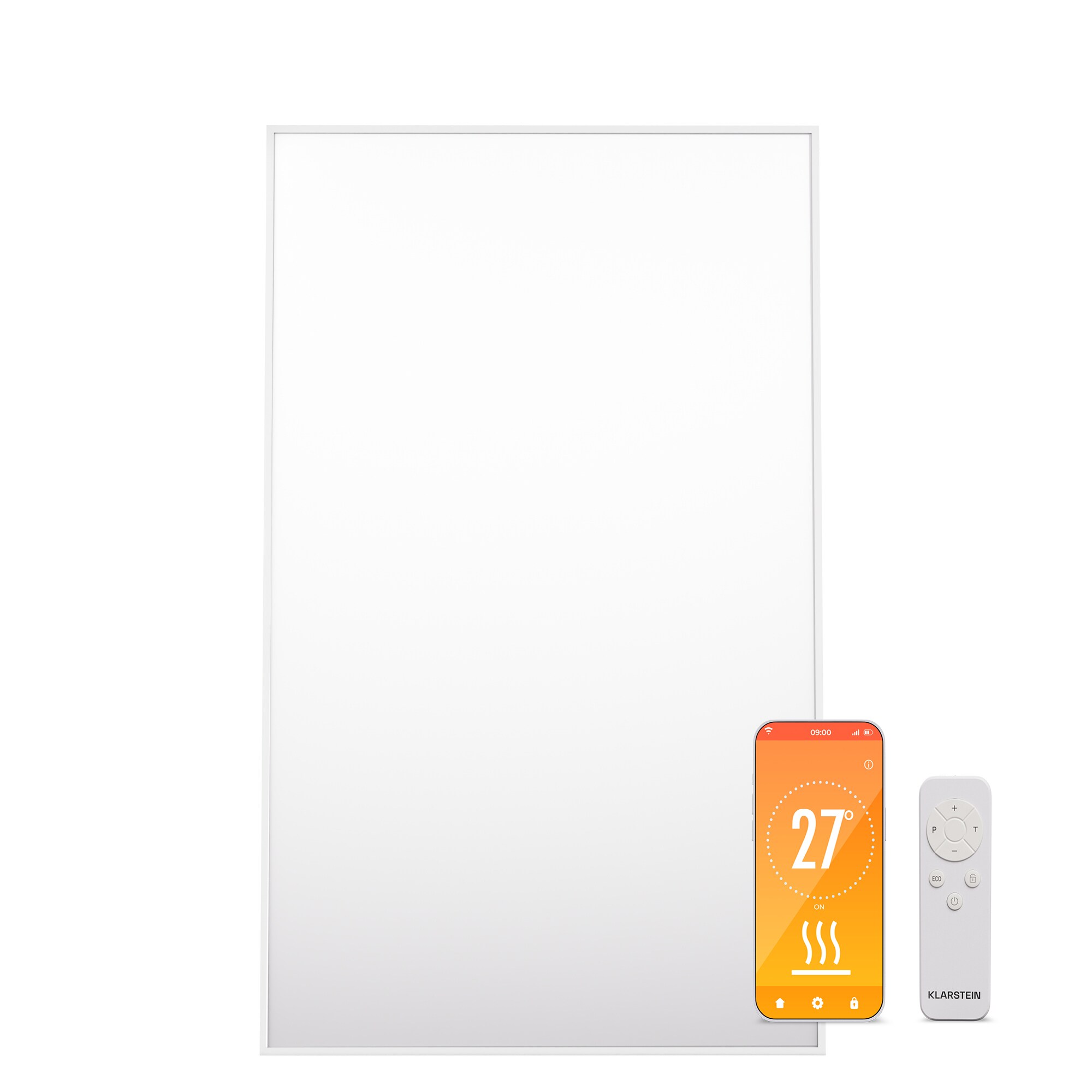 Wonderwall Air Smart 600 Infrarotheizung 60x100cm App 600W Weiß 600 W