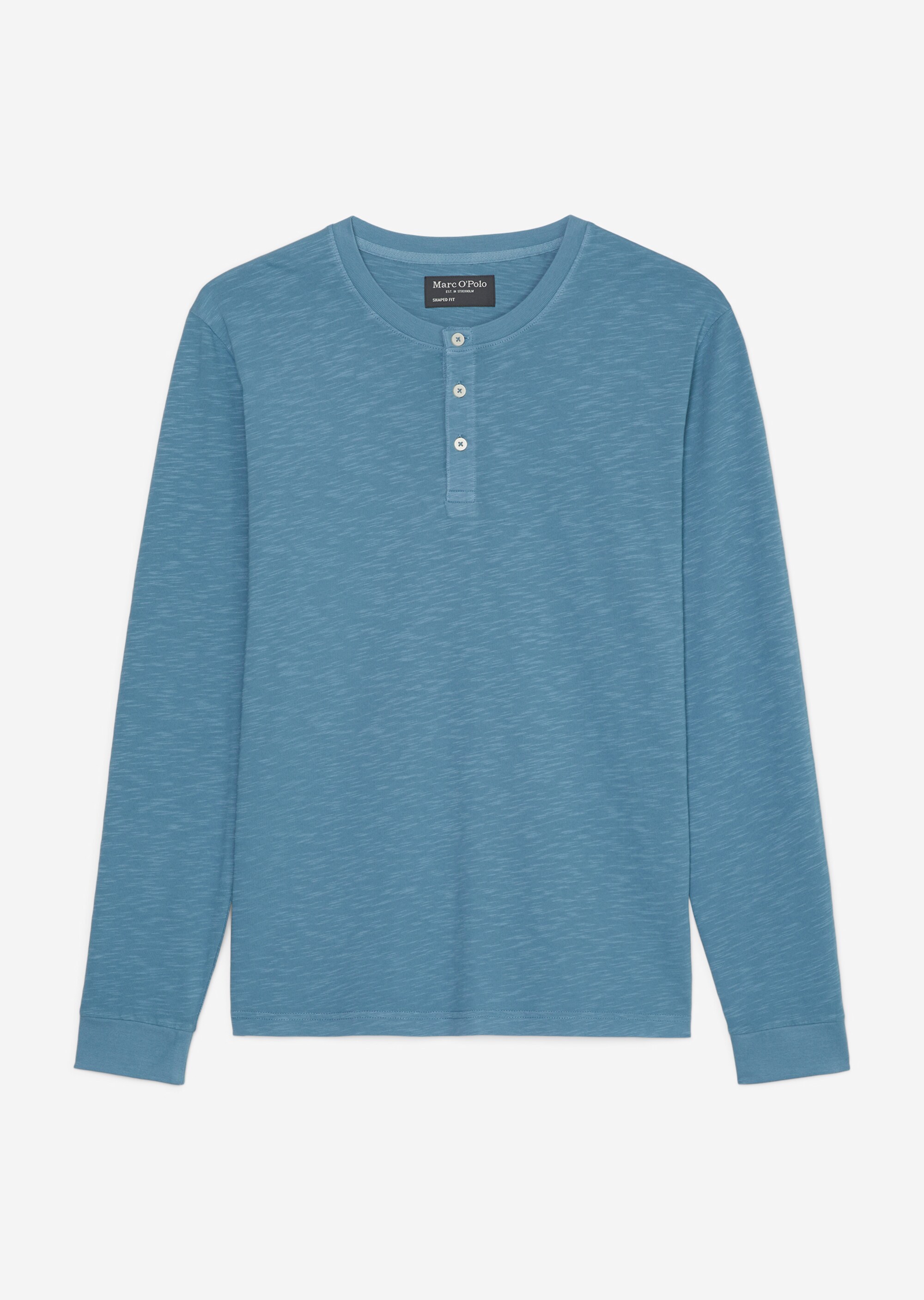 Serafino-Longsleeve regular in Slub-Jersey-Qualität