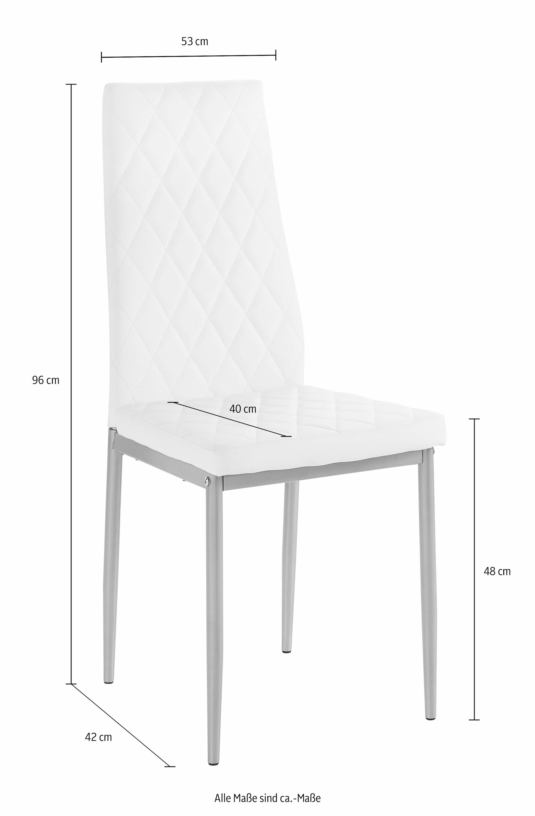 INOSIGN Essgruppe 5 Stk. tlg. mit Tisch in schieferfarben, Breite 80 cm
