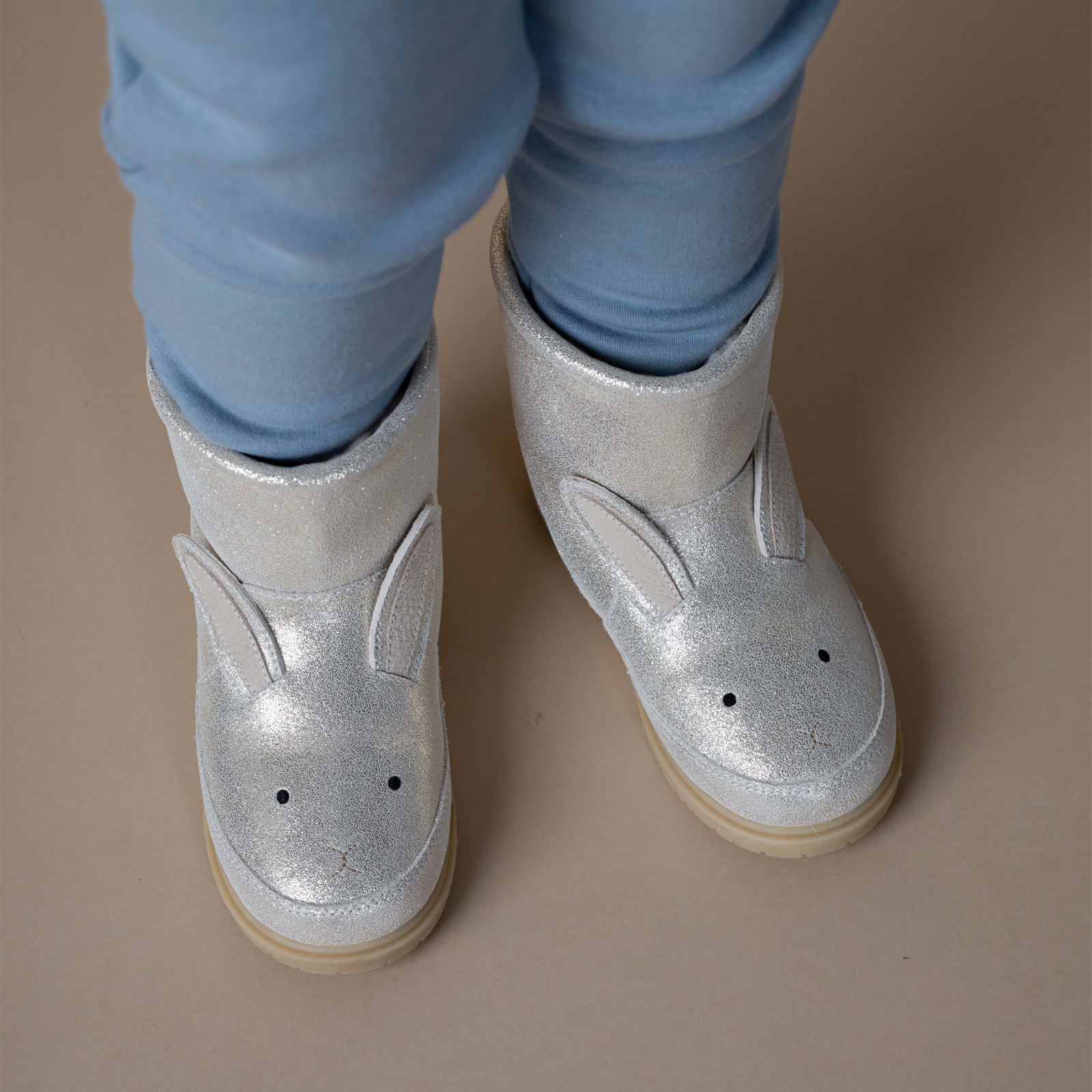 Stiefel Xelly Bunny Silver Metallic Leather