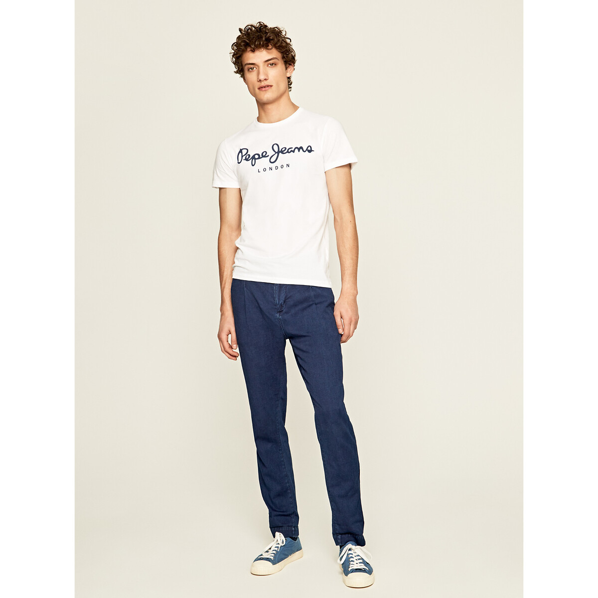 PEPE JEANS<br>Camiseta com gola redonda Original Stretch