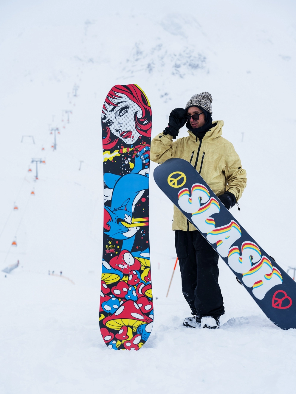 Slash Happy Place X Thumbs 2025 Snowboard uni