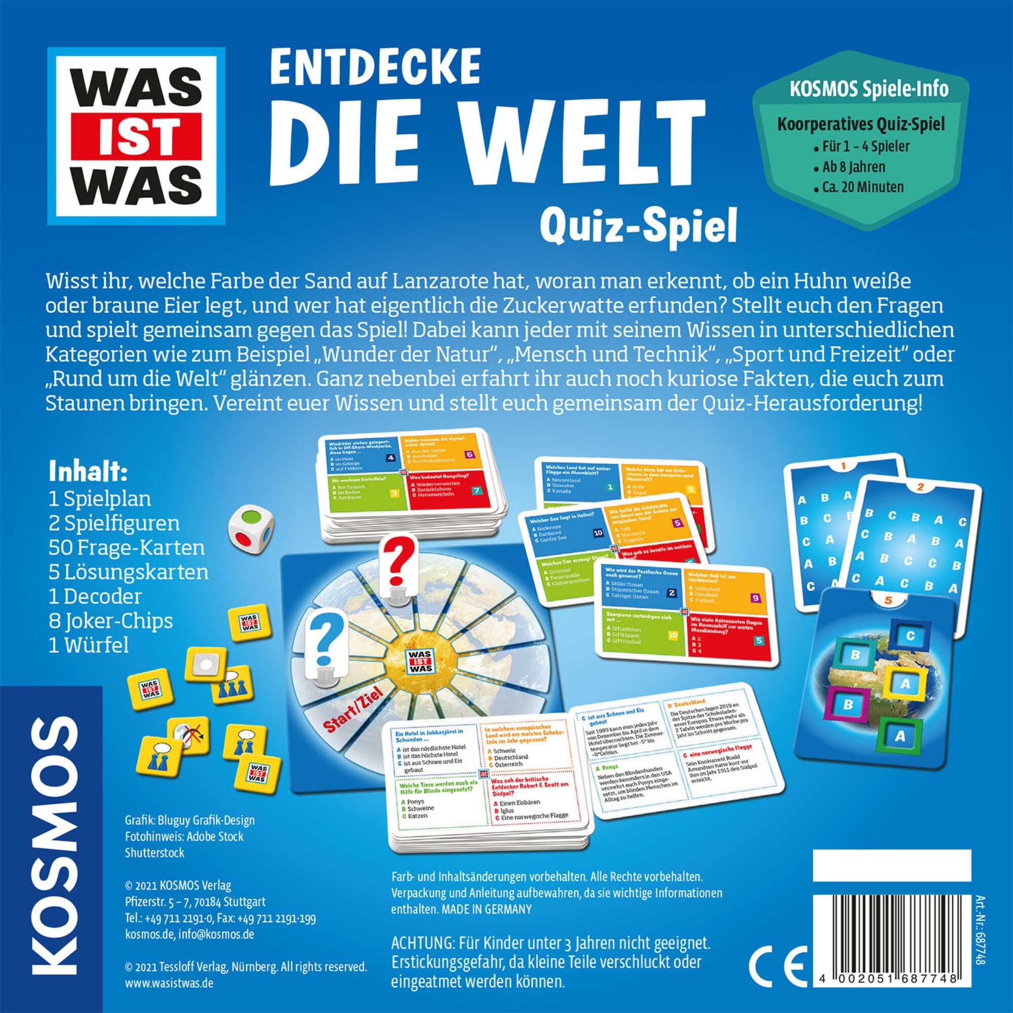 Kosmos Quizspiel WAS IST WAS - Entdecke die Welt