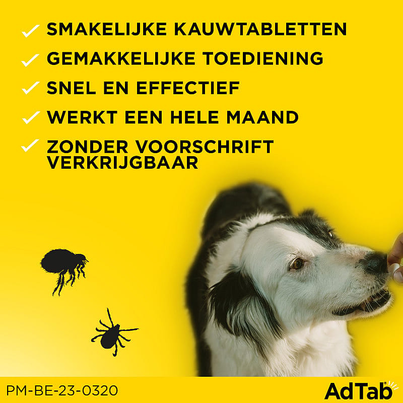 AdTab Hond 3 tabletten | 1.3 - 2.5 kg | 13414