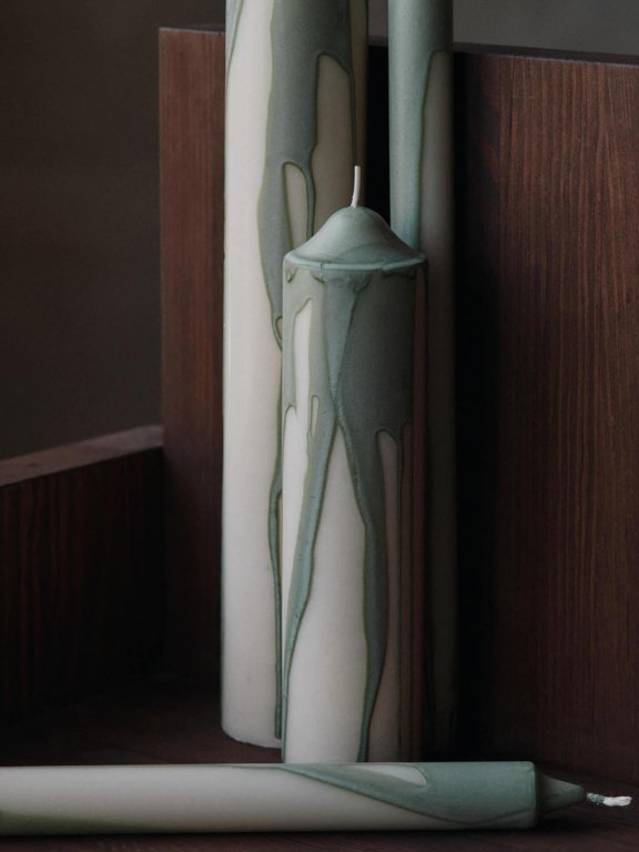 Ferm Living Dryp Pillar kaars H20 Beige
