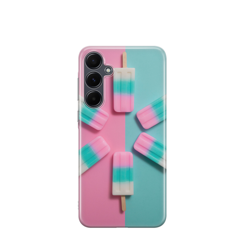Samsung Galaxy A55 Gummi Hülle Eiszauber - Versch. Farben