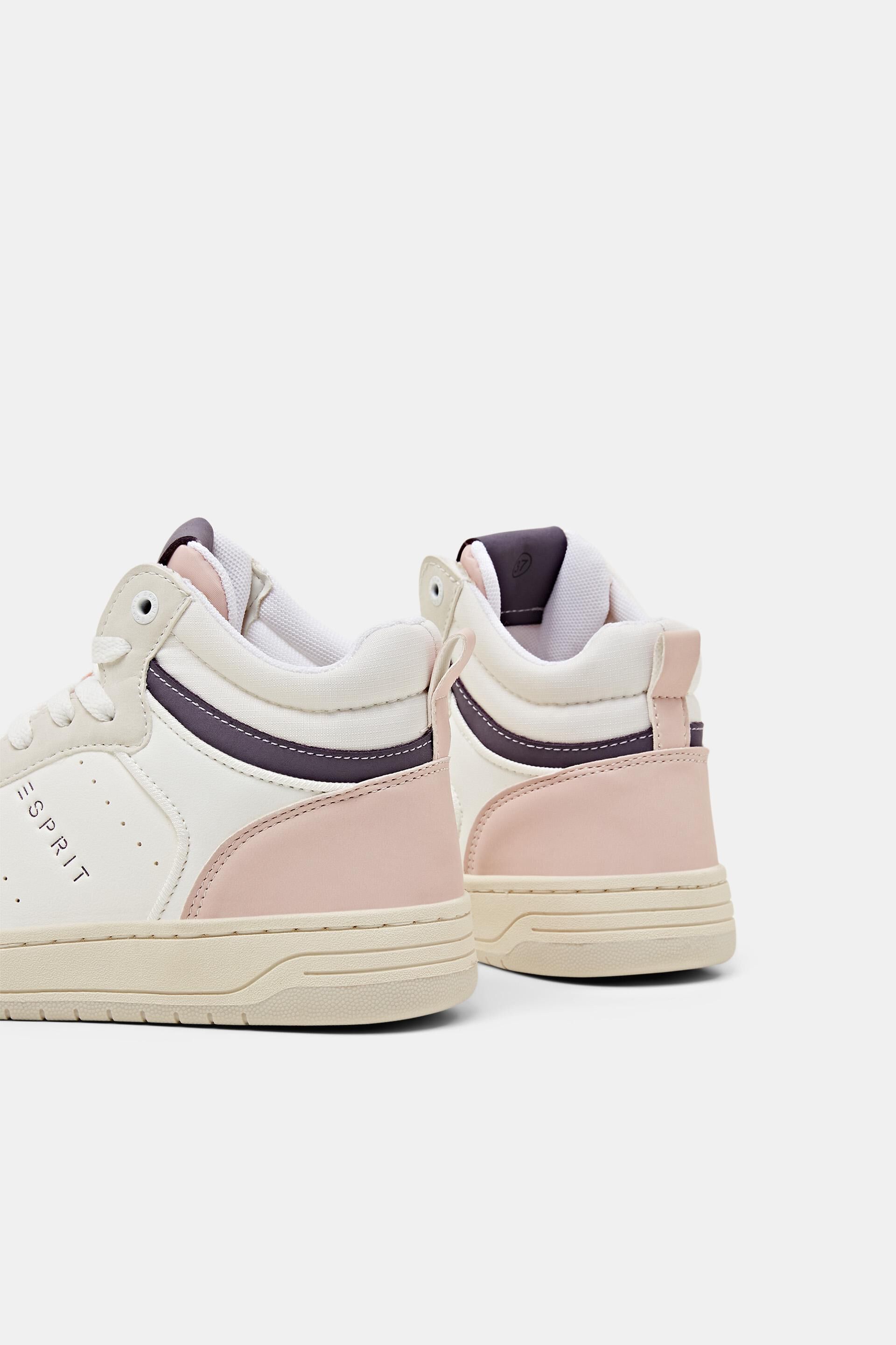 Sneakers montantes en similicuir