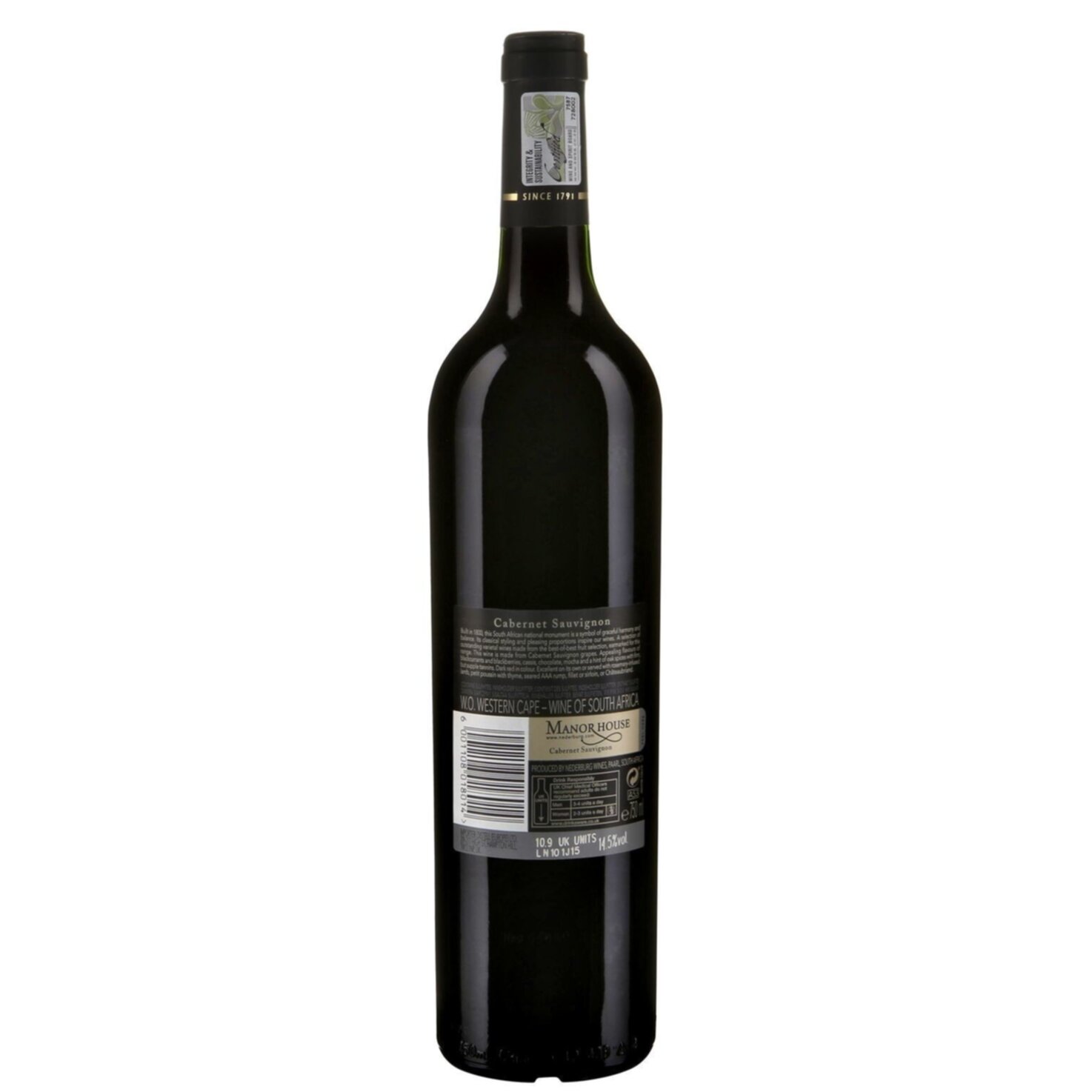 Western Cape WO Manor Nederburg House Cabernet Sauvignon -75cl