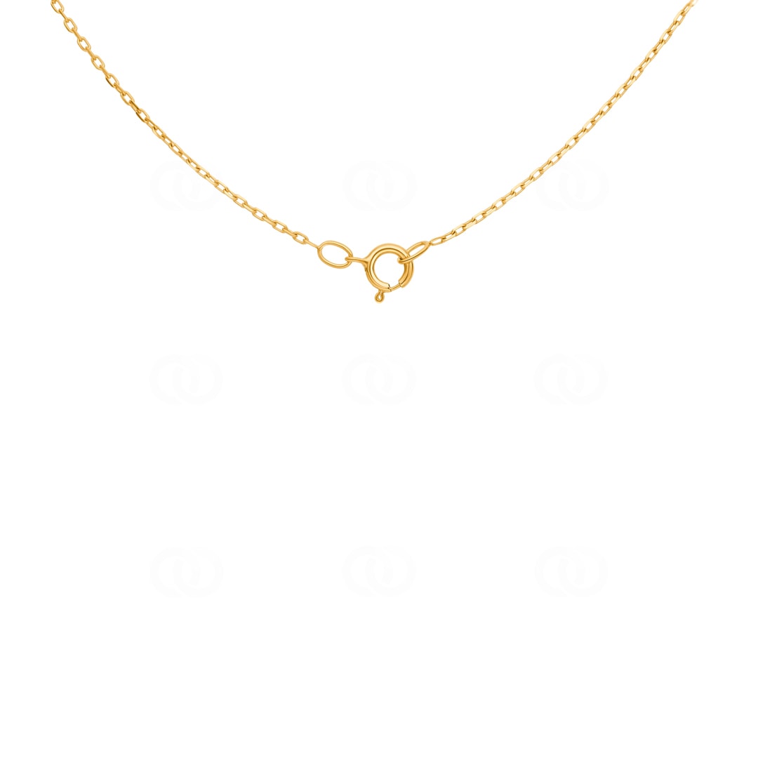 Collier 750/18 K Gelbgold mit Diamanten 0.10 ct H/si