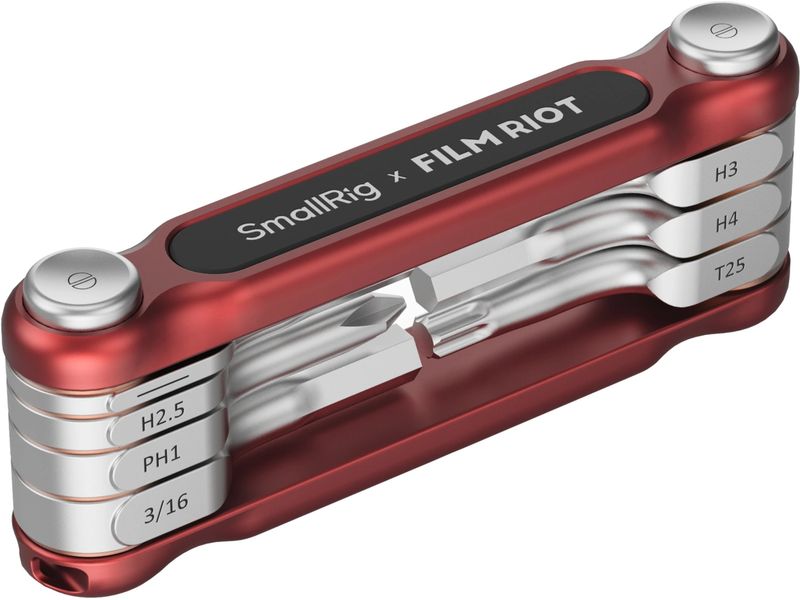 Smallrig 7-in-1-Klappschlüsselsatz Rot 7-in-1-Klappschlüsselsatz mit Mehrfachwinkelpositionierung