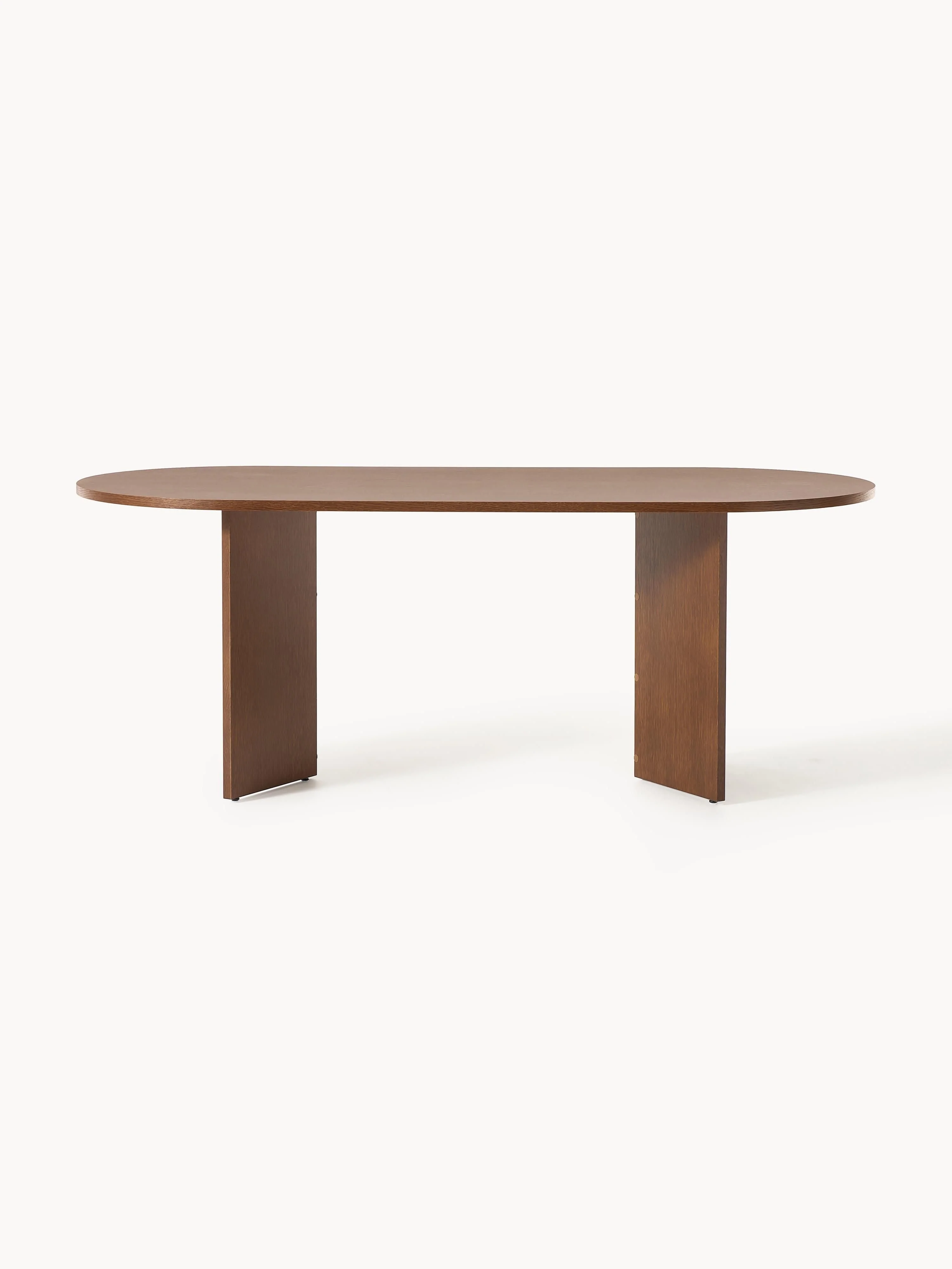 Ovale houten eettafel Toni, in verschillende formaten
