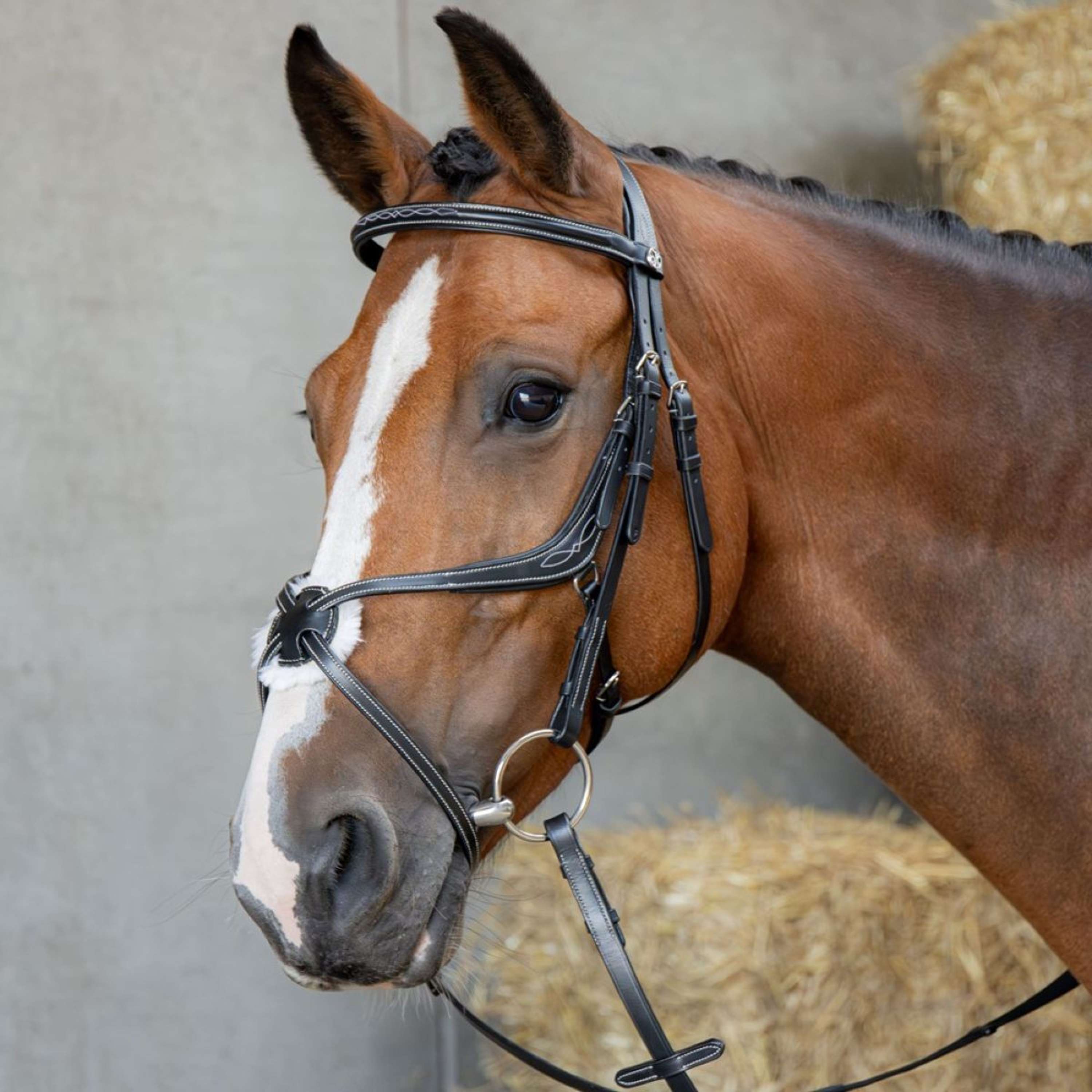 Harry's Horse Mexicaans Hoofdstel Anatomic Zwart