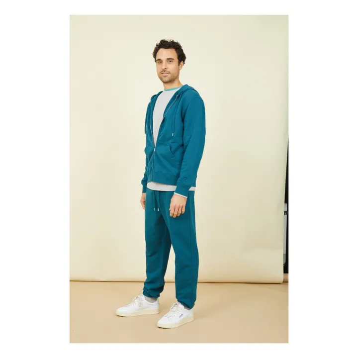 SMALLABLE BASICS Jogging Slim Homme Coton Bio | Vert canard