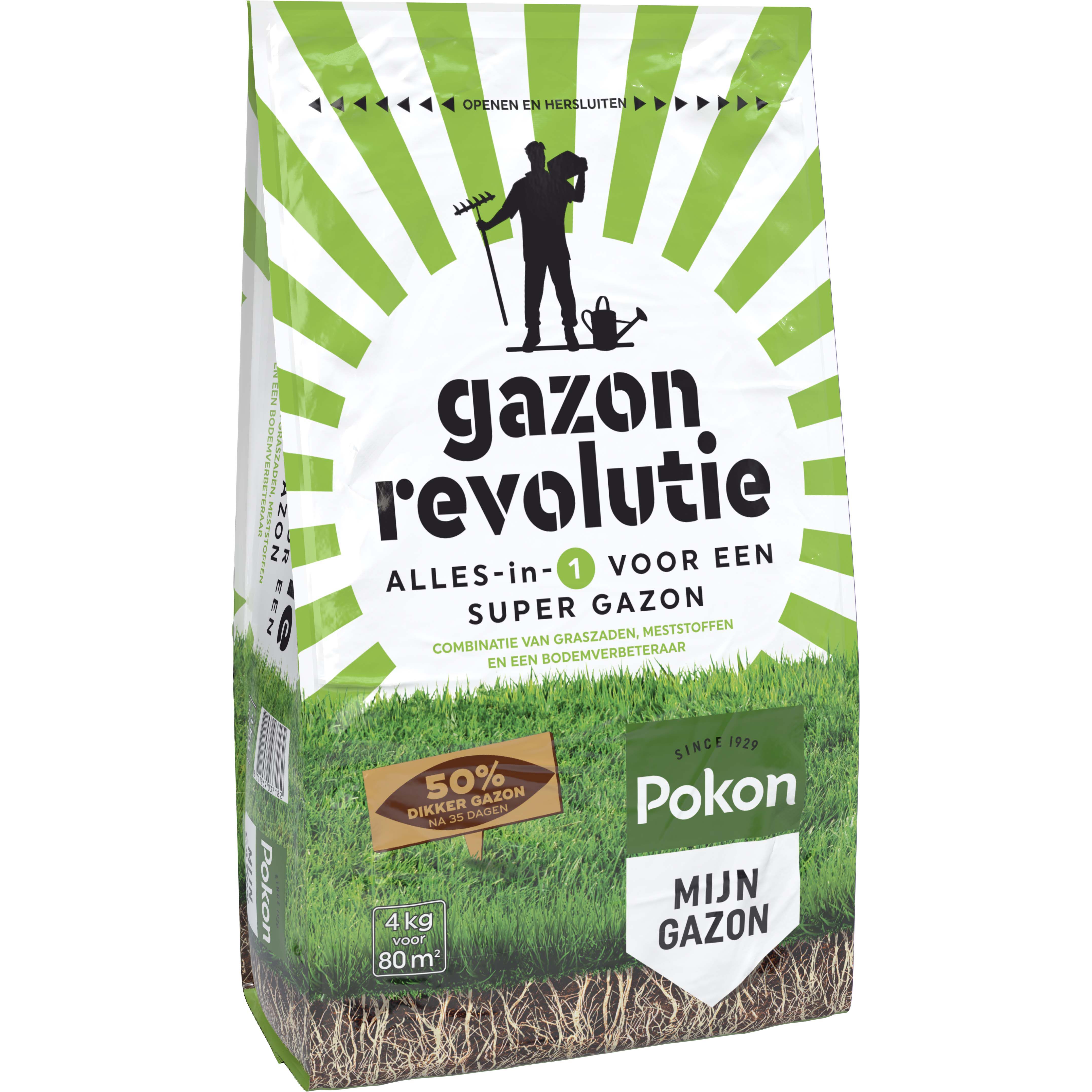 Pokon Gazon Revolutie Alles-in-1 - Graszaad - 80 m2 - 4 Kilogram