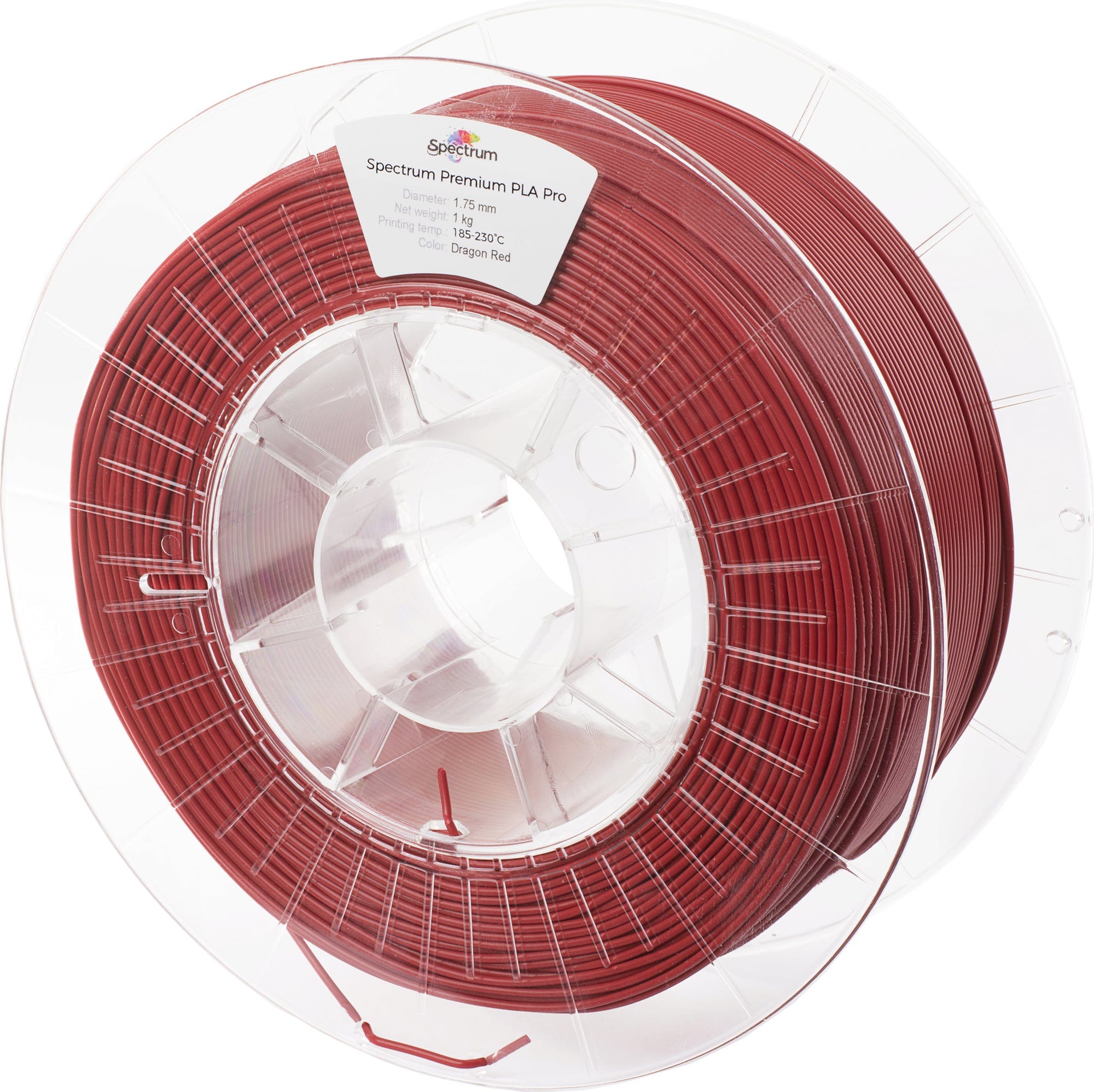 Spectrum  PLA Pro Dragon Red, 1,75 mm / 1000 g    Haltbares und schlagfestes PLA Filament in Dragon Red