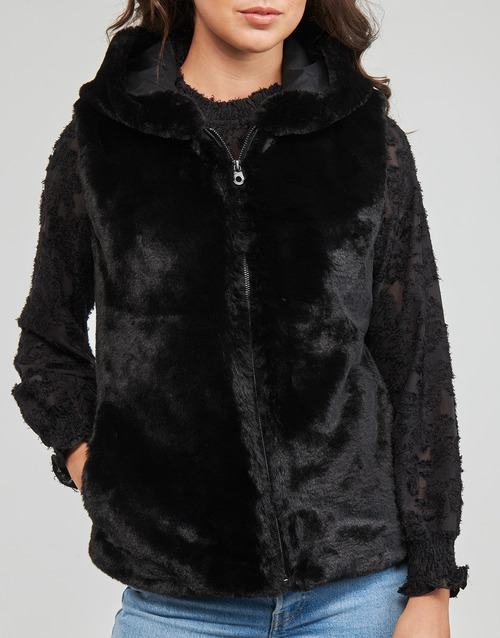 Only - ONLNEWMALOU FAUX FUR WAISTCOAT CC OTW - Noir