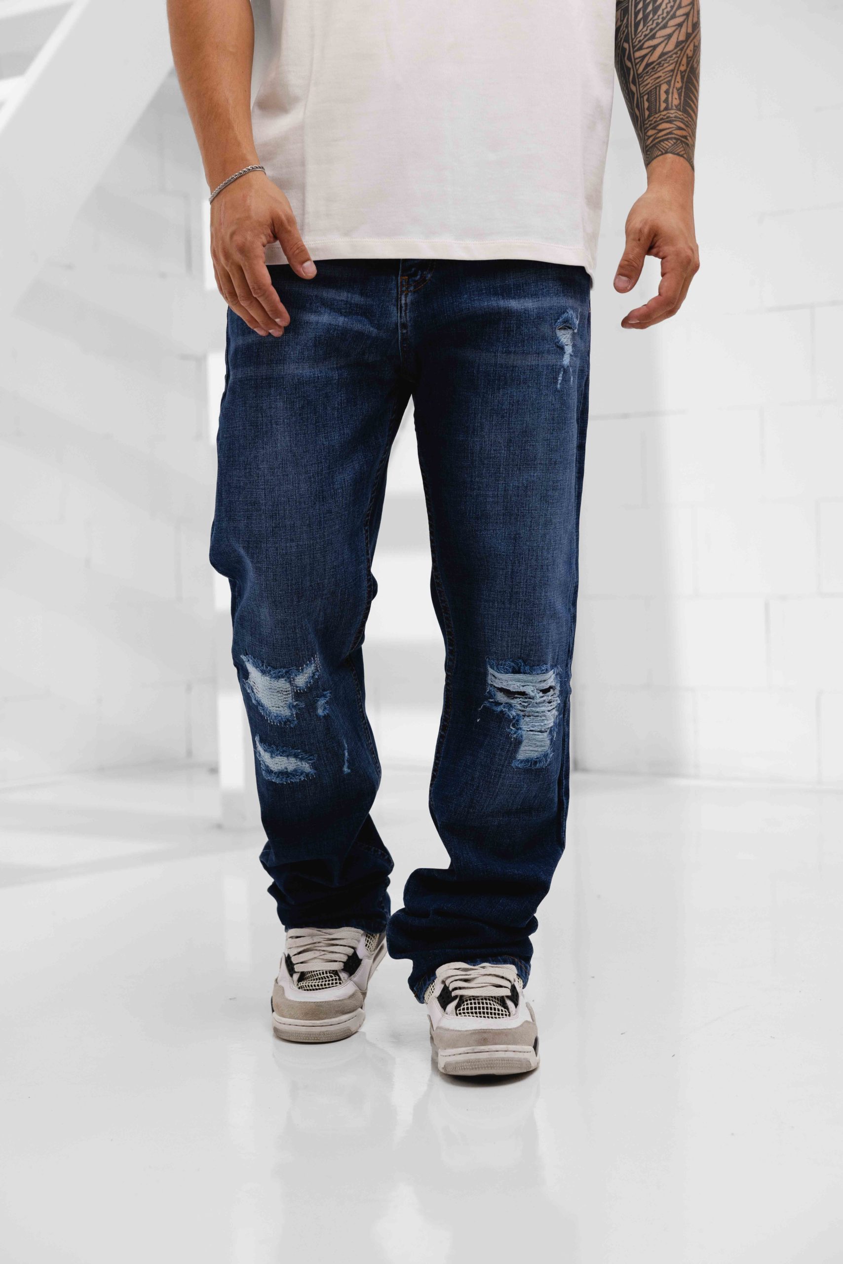 Richesse Thunder Baggy Jeans Heren Blauw