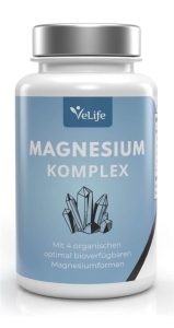 VELIFE Magnesium Komplex Kapseln, 120 Stück