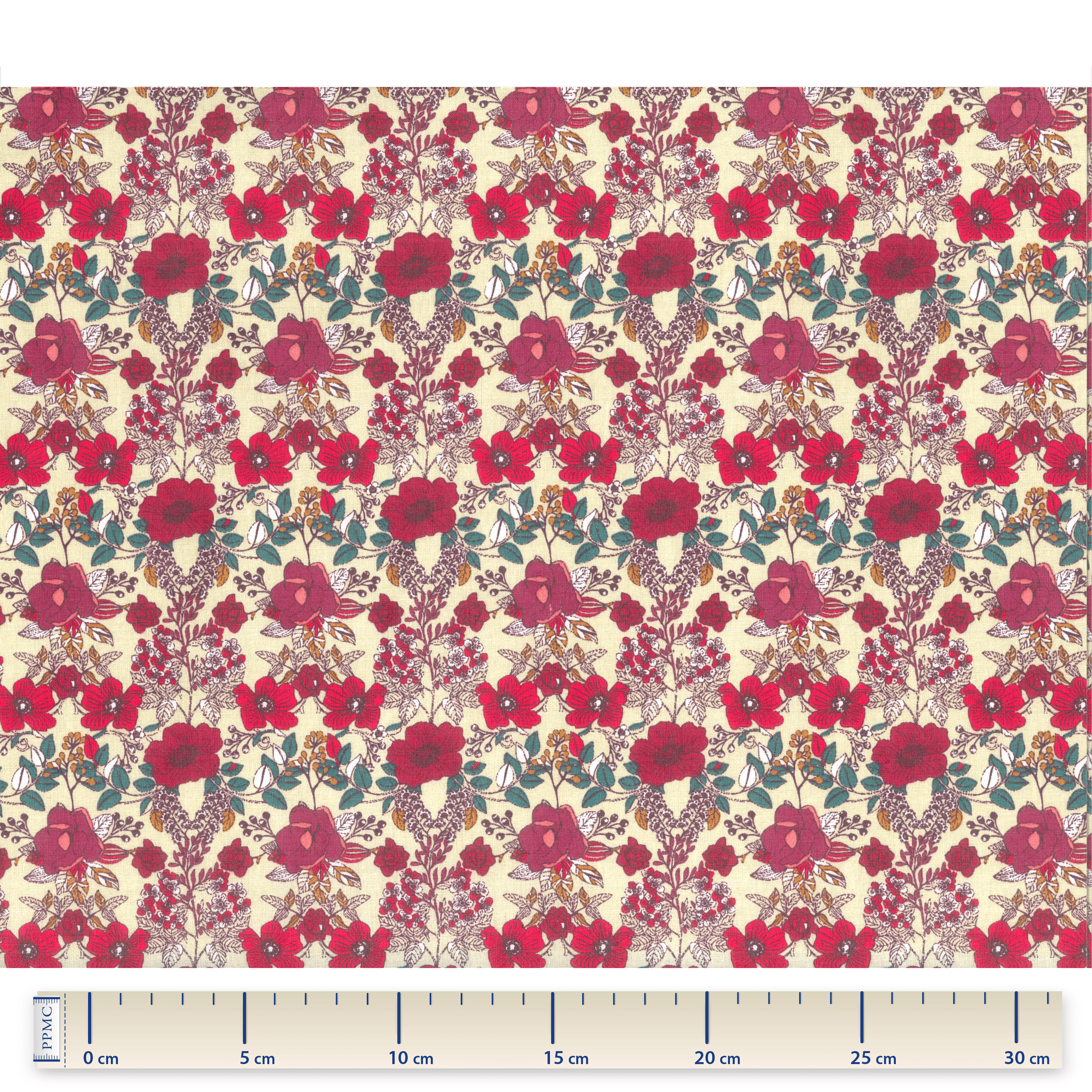 Tissu Coton Au Mètre Coquelicot